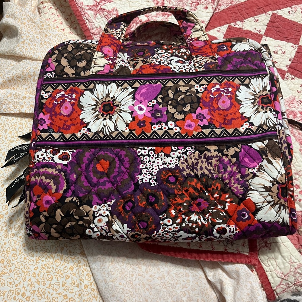 VERA BRADLEY Hanging Organizer Cosmetic Case - ROSEWOOD